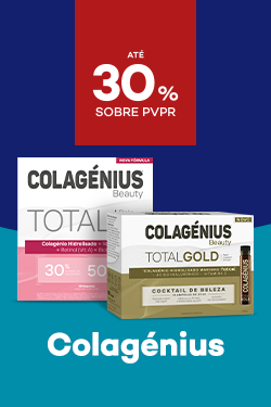 Suplementos da marca Colag&eacute;nuis destaque promocional de at&eacute; 30% sobre pre&ccedil;o de Venda ao P&uacute;blico Recomendado